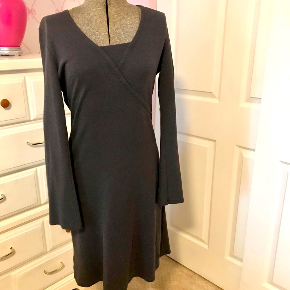 Comfy Horny Toad grey knit dress.